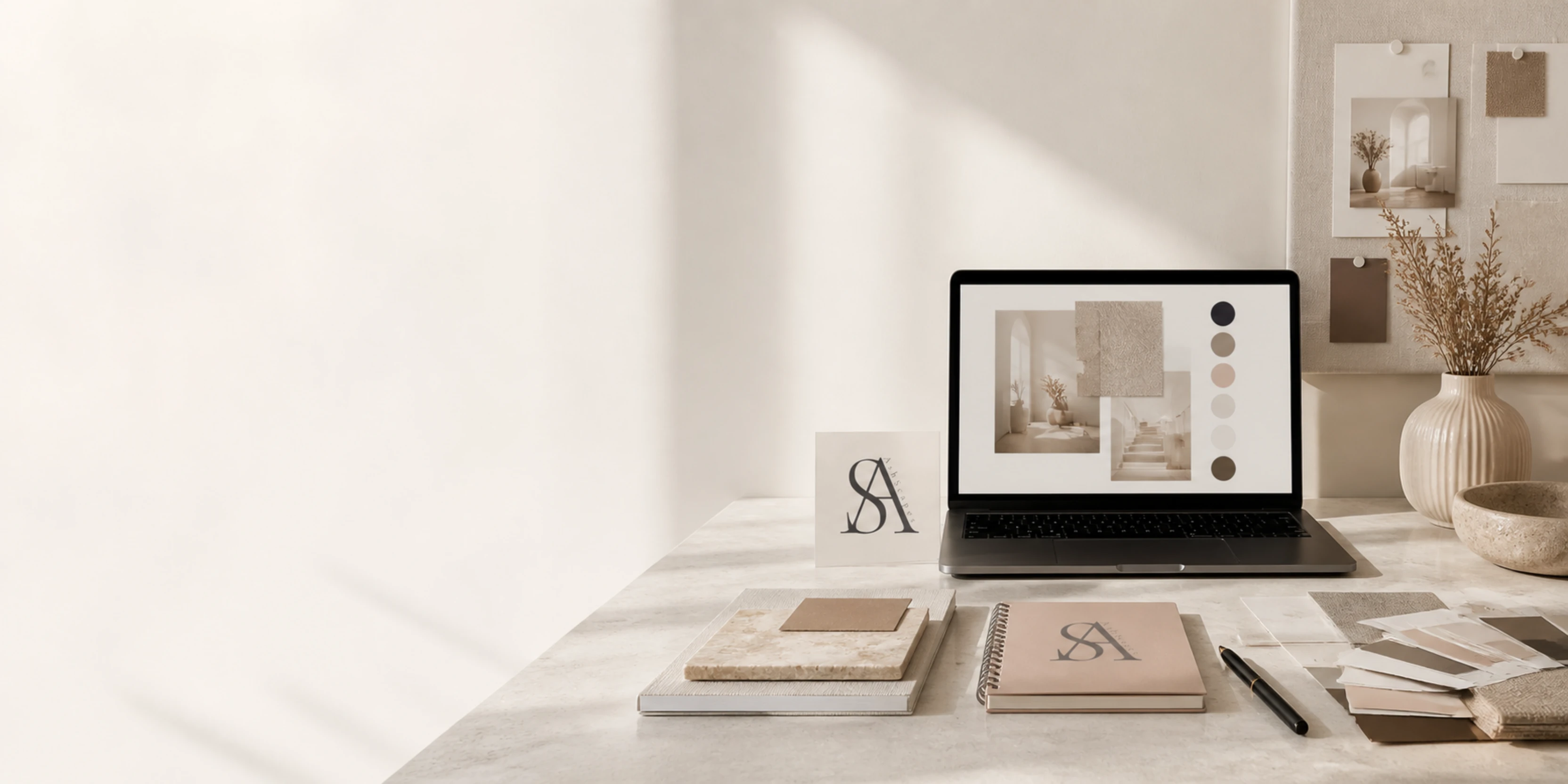 Creative branding, website and social media design by AshScapes