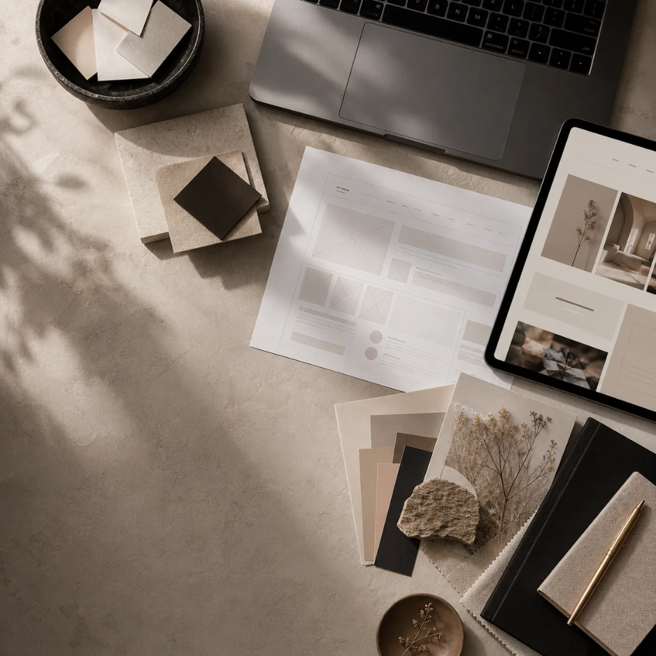 Website design workspace