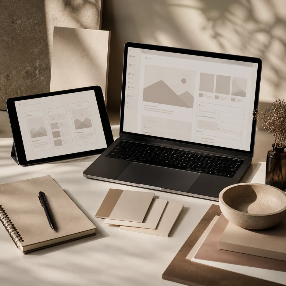 Website Design & Development visual for AshScapes
