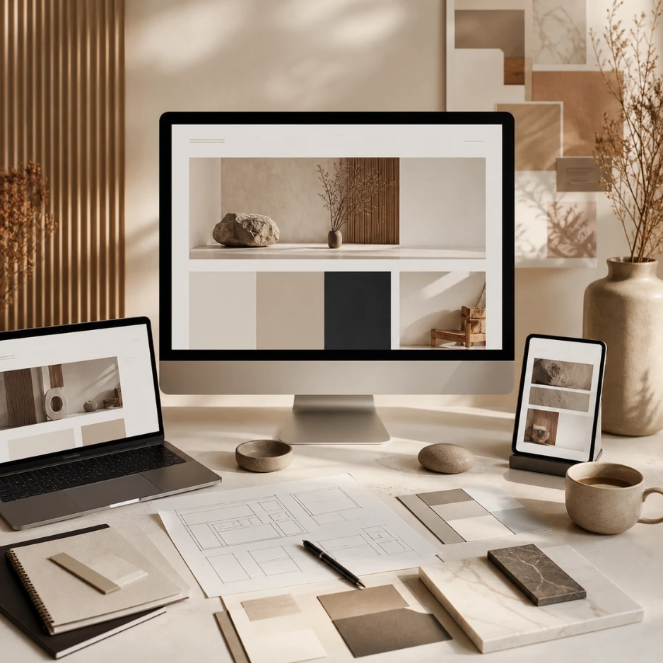 Build a central home for your brand. visual for AshScapes